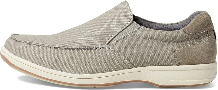 Florsheim Lakeside Canvas Moc Toe Slip-On Men's Shoes Gray Canvas : 7 M (D) - Image 6