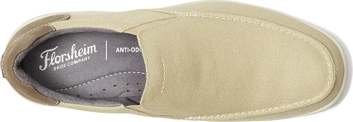Florsheim Lakeside Canvas Moc Toe Slip-On Men's Shoes Sand Canvas : 7 M (D) - Image 2