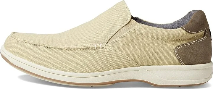 Florsheim Lakeside Canvas Moc Toe Slip-On Men's Shoes Sand Canvas : 7 M (D) - Image 6