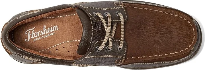 Florsheim Lakeside Ox Boat Shoe Men's Shoes Stone Crazy Horse : 8.5 XW (5E), Leather - Image 2