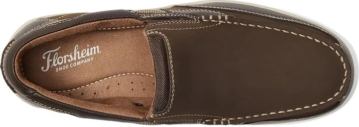 Florsheim Lakeside Slip Men's Slip on Shoes Brown Nubuck : 7 M (D) - Image 3
