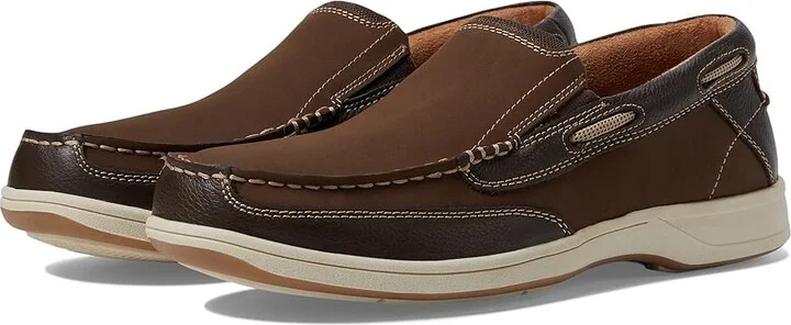 Florsheim Lakeside Slip Men's Slip on Shoes Brown Nubuck : 7 M (D)