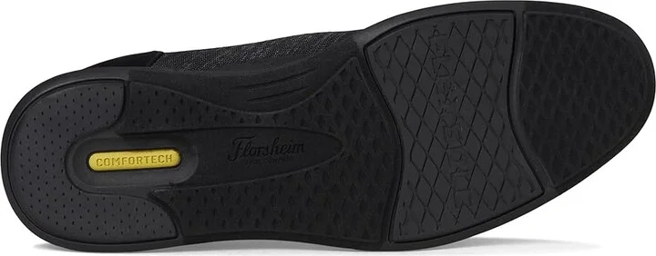 Florsheim Launch Knit Elastic Lace Moc Toe Slip-On Men's Shoes Black : 10 W (3E), Synthetic - Image 3