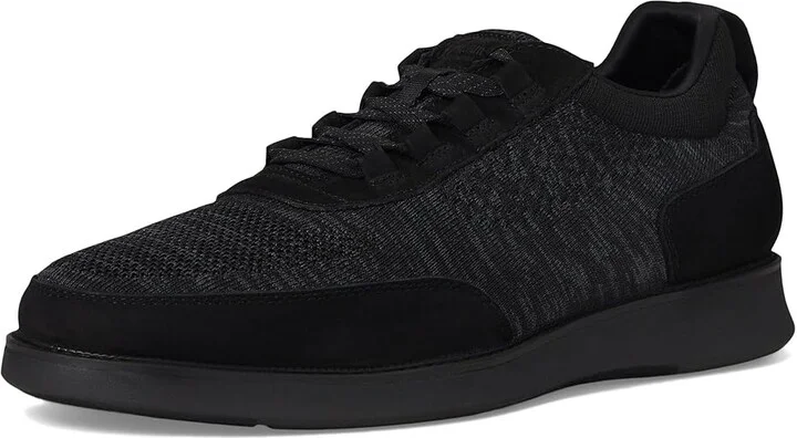Florsheim Launch Knit Elastic Lace Moc Toe Slip-On Men's Shoes Black : 10 W (3E), Synthetic - Image 5