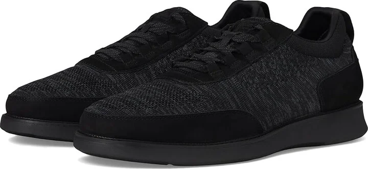 Florsheim Launch Knit Elastic Lace Moc Toe Slip-On Men's Shoes Black : 10 W (3E), Synthetic