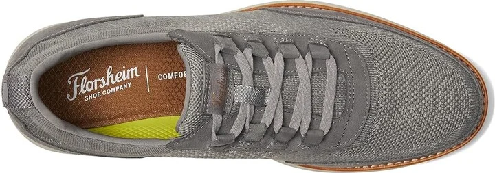 Florsheim Launch Knit Elastic Lace Moc Toe Slip-On Men's Shoes Gray : 9 M (D), Synthetic - Image 2