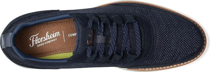 Florsheim Launch Knit Elastic Lace Moc Toe Slip-On Men's Shoes Navy : 8 M (D), Synthetic - Image 2
