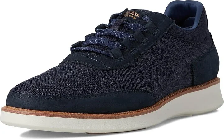 Florsheim Launch Knit Elastic Lace Moc Toe Slip-On Men's Shoes Navy : 8 M (D), Synthetic - Image 5