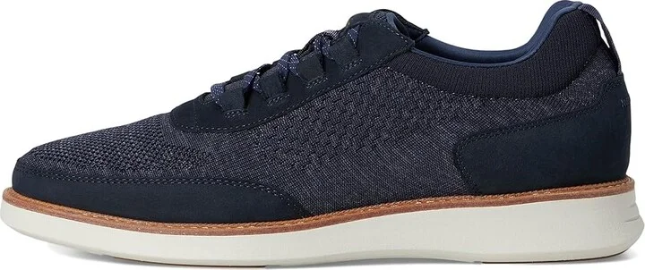 Florsheim Launch Knit Elastic Lace Moc Toe Slip-On Men's Shoes Navy : 8 M (D), Synthetic - Image 6
