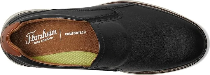 Florsheim Launch Moc Toe Slip-On Men's Shoes Black : 8 W (3E), EVA/Leather/Rubber - Image 2