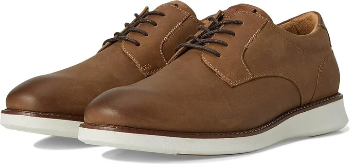 Florsheim Launch Plain Toe Oxford Men's Shoes Brown Crazy Horse : 13 M (D), Leather
