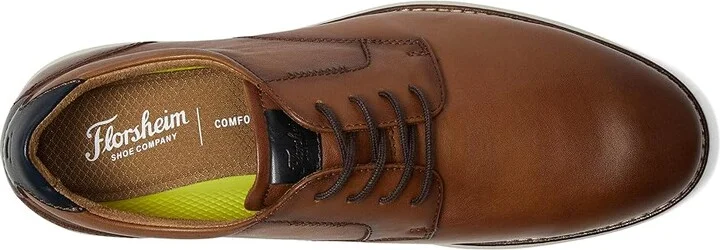 Florsheim Launch Plain Toe Oxford Men's Shoes Cognac : 8 M (D), Leather - Image 2
