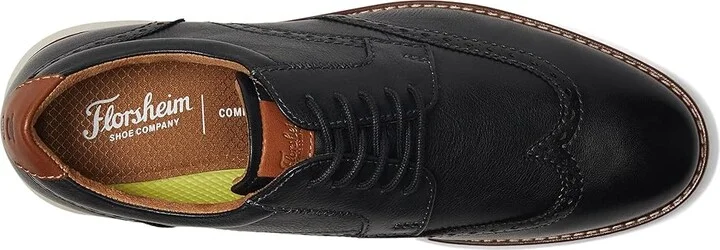 Florsheim Launch Wing Tip Oxford Men's Shoes Black : 8 M (D), Leather - Image 2