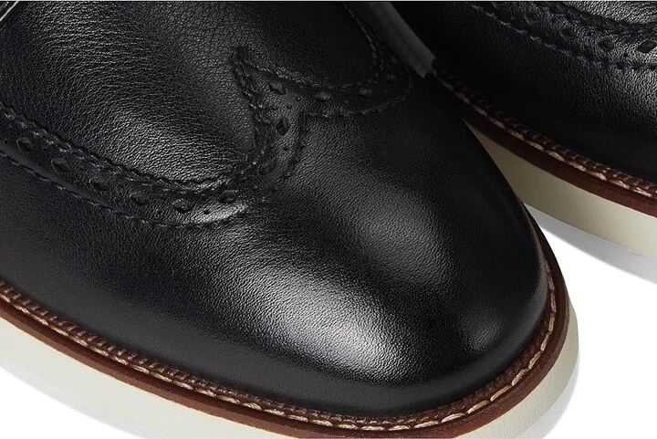 Florsheim Launch Wing Tip Oxford Men's Shoes Black : 8 M (D), Leather - Image 7