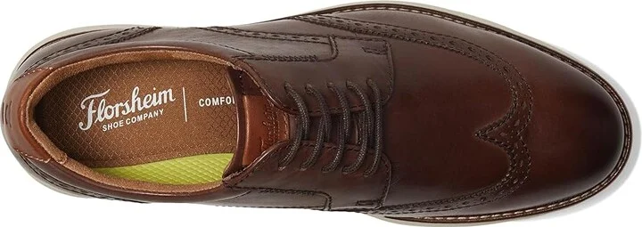 Florsheim Launch Wing Tip Oxford Men's Shoes Brown : 8.5 W (3E), Leather - Image 2