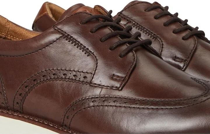 Florsheim Launch Wing Tip Oxford Men's Shoes Brown : 8.5 W (3E), Leather - Image 7