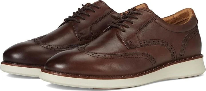 Florsheim Launch Wing Tip Oxford Men's Shoes Brown : 8.5 W (3E), Leather