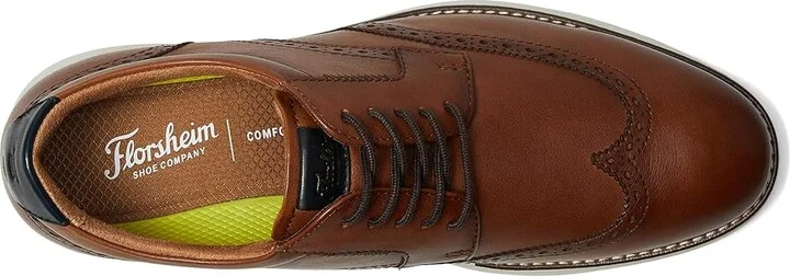 Florsheim Launch Wing Tip Oxford Men's Shoes Cognac : 10 M (D), Leather - Image 2