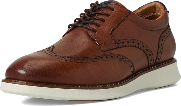 Florsheim Launch Wing Tip Oxford Men's Shoes Cognac : 10 M (D), Leather - Image 5