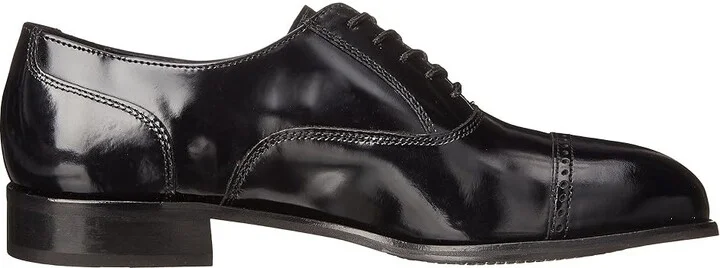 Florsheim Lexington Perfed Tip Men's Lace Up Cap Toe Shoes Black Legacy : 7 D (M), Leather - Image 8
