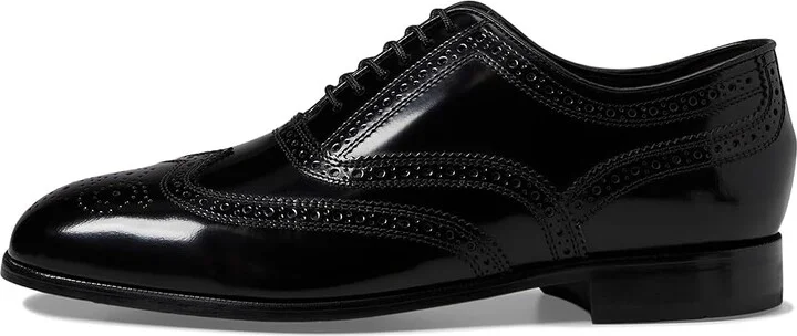 Florsheim Lexington Wingtip Oxford Men's Lace Up Wing Tip Shoes Black Legacy : 7 D (M), Hair Calf/Leather - Image 7