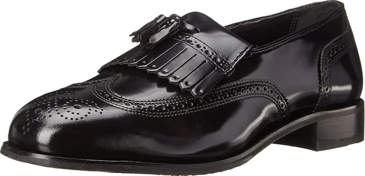 Florsheim Lexington Wingtip Tassel Slip-On Men's Slip-on Dress Shoes Black : 7 D (M), Leather - Image 2