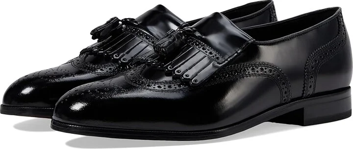 Florsheim Lexington Wingtip Tassel Slip-On Men's Slip-on Dress Shoes Black : 7 D (M), Leather