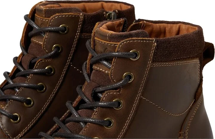 Florsheim Lodge Cap Toe Lace-Up Boot Men's Shoes Brown Crazy Horse : 10 M (D), Leather - Image 5