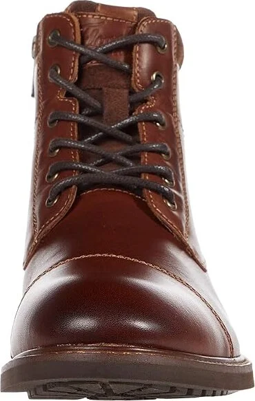 Florsheim Lodge Cap Toe Lace-Up Boot Men's Shoes Chestnut Smooth : 7 M (D), Leather - Image 5