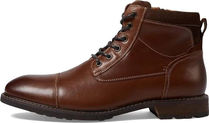 Florsheim Lodge Cap Toe Lace-Up Boot Men's Shoes Chestnut Smooth : 7 M (D), Leather - Image 6