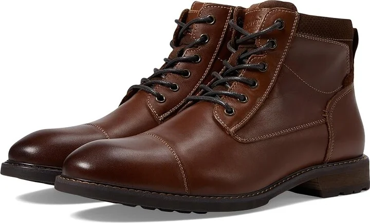 Florsheim Lodge Cap Toe Lace-Up Boot Men's Shoes Chestnut Smooth : 7 M (D), Leather