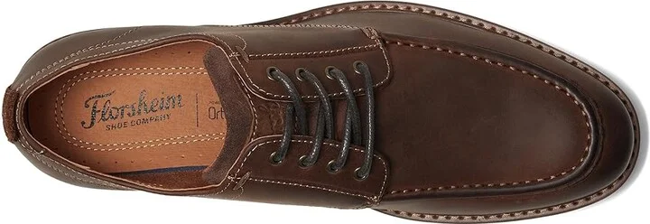 Florsheim Lodge Moc Toe Oxford Men's Shoes Brown Crazy Horse : 9 M (D), Leather - Image 2
