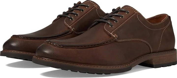 Florsheim Lodge Moc Toe Oxford Men's Shoes Brown Crazy Horse : 9 M (D), Leather