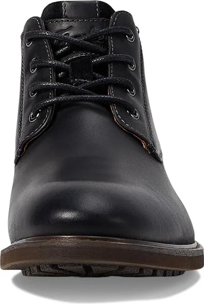 Florsheim Lodge Plain Toe Chukka Boot Men's Shoes Black Crazy Horse : 7 M (D), Leather - Image 2