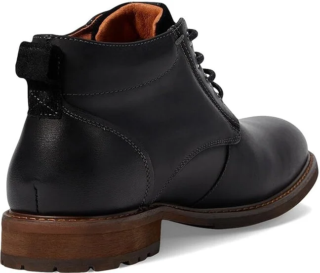 Florsheim Lodge Plain Toe Chukka Boot Men's Shoes Black Crazy Horse : 7 M (D), Leather - Image 4