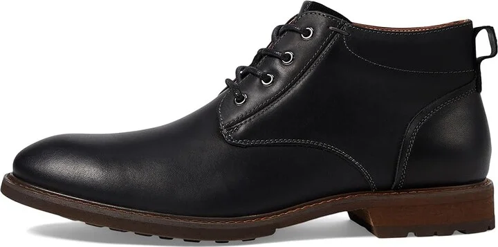 Florsheim Lodge Plain Toe Chukka Boot Men's Shoes Black Crazy Horse : 7 M (D), Leather - Image 6
