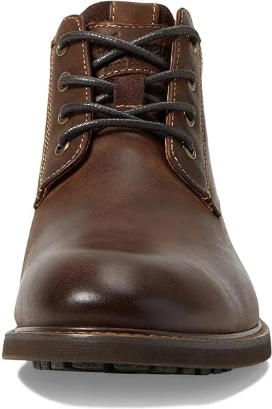 Florsheim Lodge Plain Toe Chukka Boot Men's Shoes Brown Crazy Horse : 7.5 M (D), Leather - Image 2