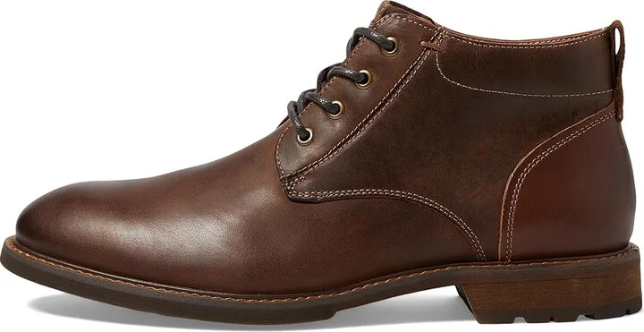 Florsheim Lodge Plain Toe Chukka Boot Men's Shoes Brown Crazy Horse : 7.5 M (D), Leather - Image 6