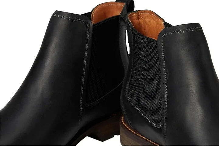 Florsheim Lodge Plain Toe Gore Boot Men's Shoes Black Crazy Horse : 7 M (D), Leather - Image 5
