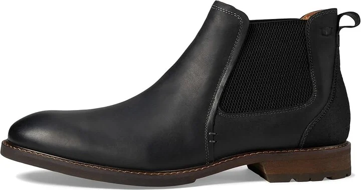 Florsheim Lodge Plain Toe Gore Boot Men's Shoes Black Crazy Horse : 7 M (D), Leather - Image 6