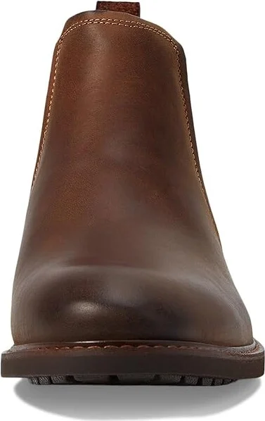Florsheim Lodge Plain Toe Gore Boot Men's Shoes Brown Crazy Horse : 8 M (D), Leather - Image 2