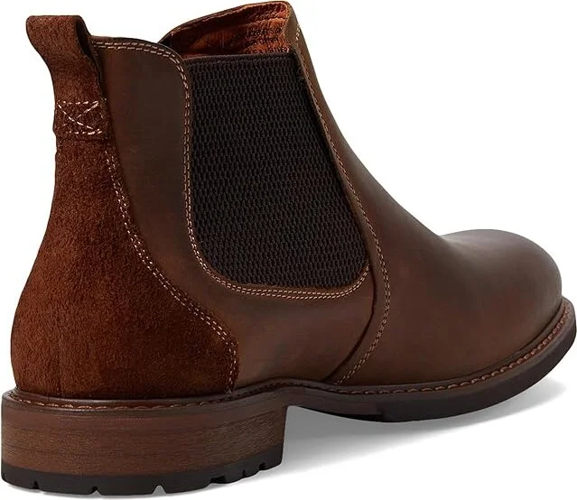 Florsheim Lodge Plain Toe Gore Boot Men's Shoes Brown Crazy Horse : 8 M (D), Leather - Image 4
