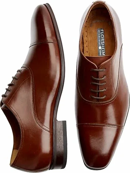 Florsheim Men's Francisco Cap-Toe Oxfords Cognac