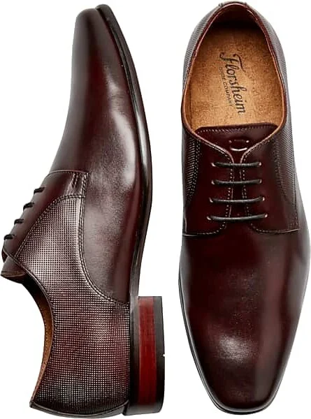 Florsheim Men's Kierland Leather Plain Toe Oxfords Burgundy