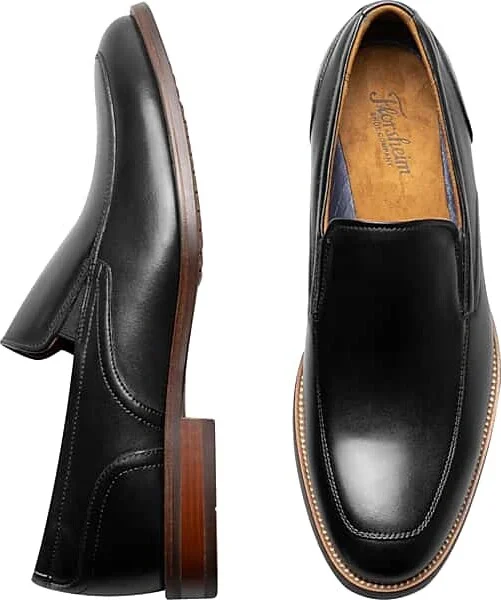 Florsheim Men's Remi Moc Toe Slip On Shoes Black