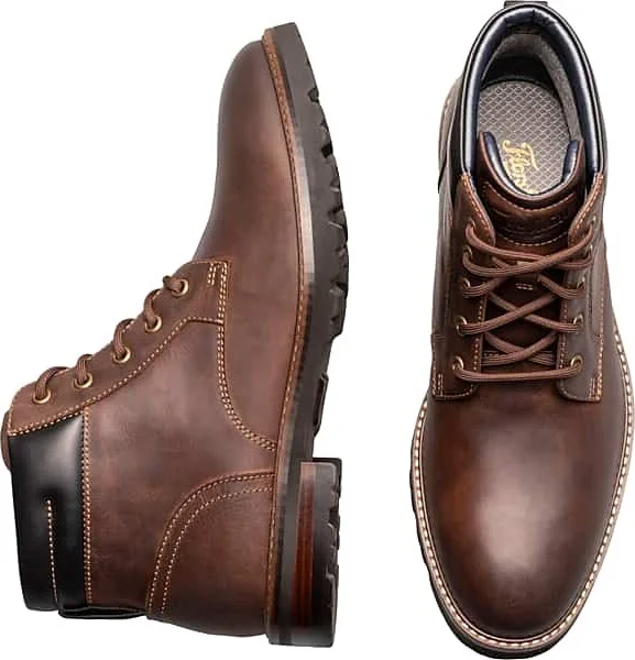 Florsheim Men's Renegade Leather Plain Toe Chukka Boots Tan