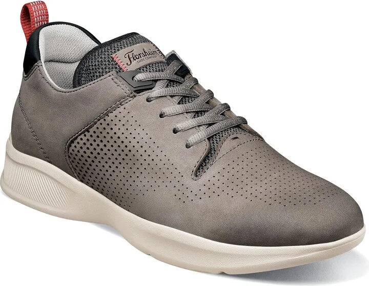 Gray Nubuck/White Sole