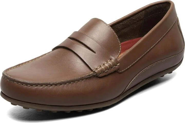 Florsheim Men's Throttle Penny Brown Crazy Horse II 10.5 Medium
