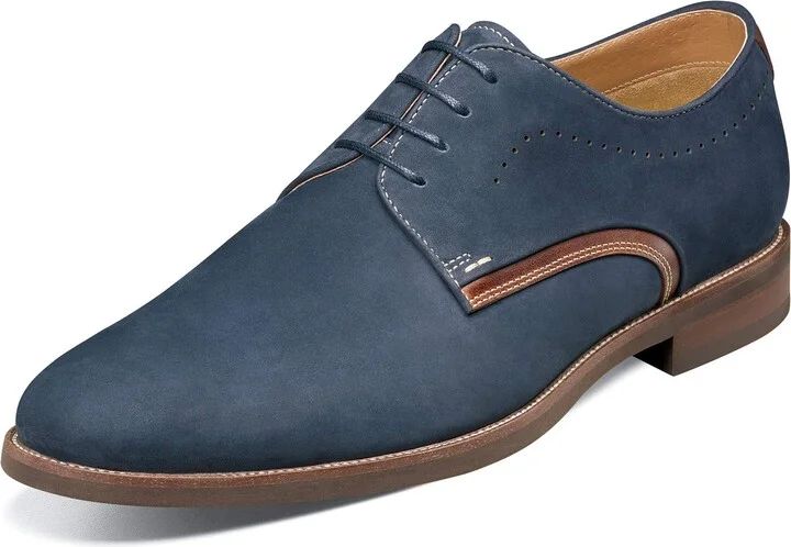 Navy Nubuck/Brown Pull Up
