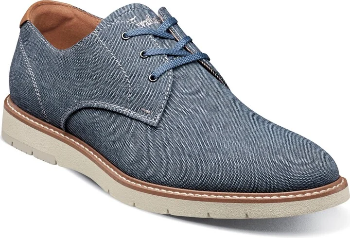 Florsheim Men's Vibe Canvas Plain Toe Oxford Dress Shoe